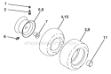 Page H Diagram and Parts List for WE1538A  Weed Eater Lawn Tractor
